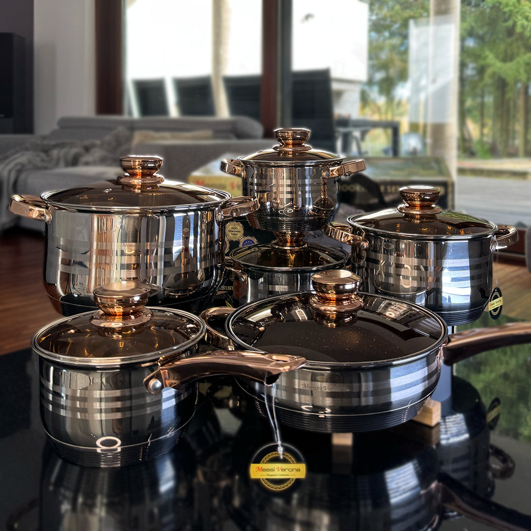 HausMarkt™ Komplet Garnków 12-częściowy