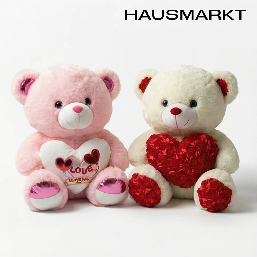 Pluszowy miś z sercem – (2 warianty do wyboru) 55 cm