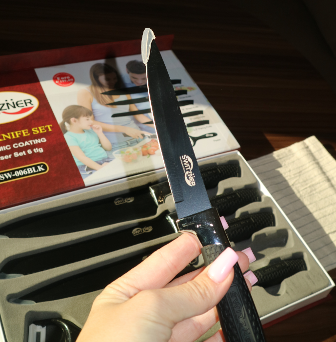 HausMarkt™ Zestaw Noży 6 Elementów Ceramicznych