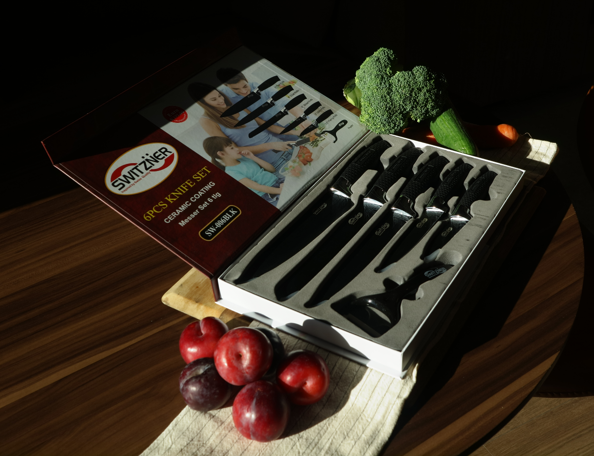 HausMarkt™ Zestaw Noży 6 Elementów Ceramicznych