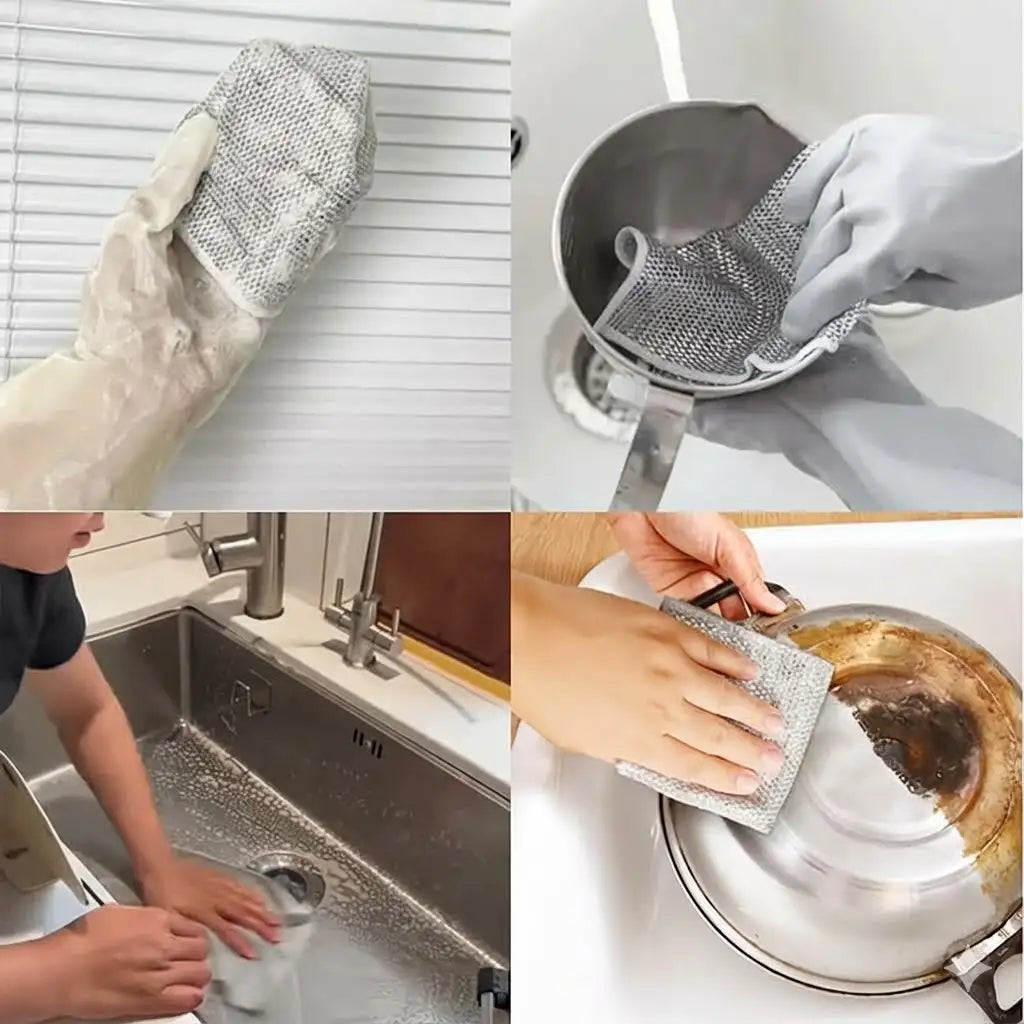 Ściereczki Uniwersalne Druciane 10 szt. – Mocne i Wielorazowe